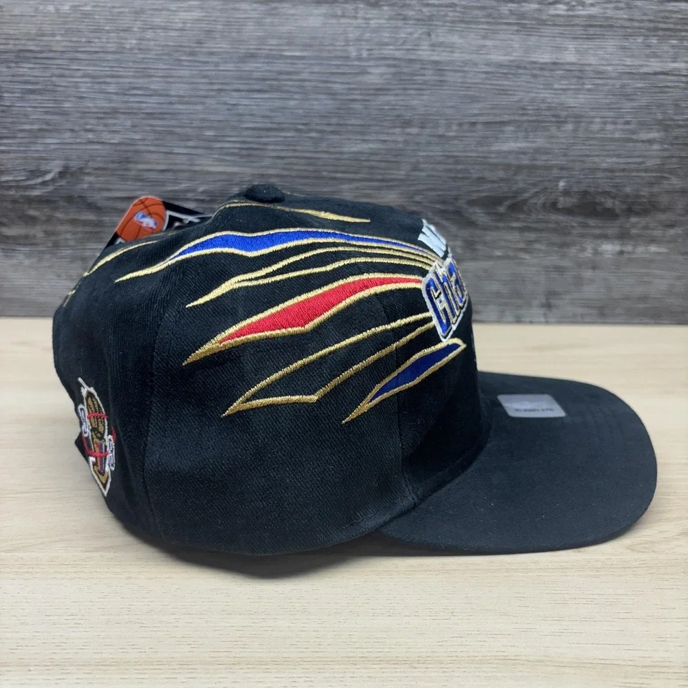 Vintage Chicago Bulls Hat Cap Snap Back Black‎ NBA Basketball Starter 90s NWT
